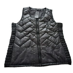 Vinmori Vest USB Electric Heated Puffer Black Sz XXL (Battery Not Included)